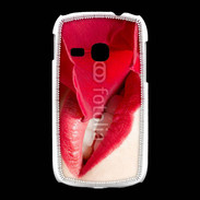 Coque Samsung Galaxy Young Rose et bouche