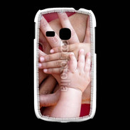 Coque Samsung Galaxy Young Famille main dans la main