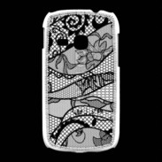 Coque Samsung Galaxy Young Tissus glamour noir et blanc