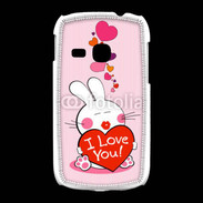Coque Samsung Galaxy Young I love you Bunny