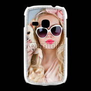 Coque Samsung Galaxy Young Femme glamour avec chihuahua