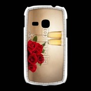 Coque Samsung Galaxy Young Coupe de champagne, roses rouges