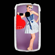 Coque Samsung Galaxy Young femme glamour coeur style betty boop