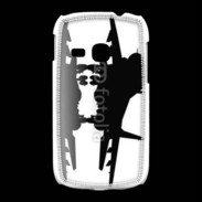 Coque Samsung Galaxy Young Silhouette avion de chasse