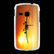 Coque Samsung Galaxy Young Avion de ligne et couché de soleil