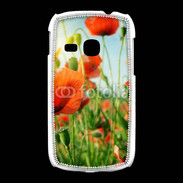 Coque Samsung Galaxy Young Champs de coquelicots