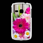 Coque Samsung Galaxy Young Bouquet de fleur sur bois