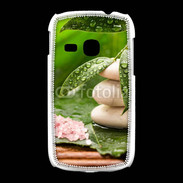 Coque Samsung Galaxy Young Galet et feuilles mouillées