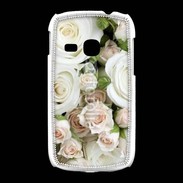 Coque Samsung Galaxy Young Rose blanche et rose 5