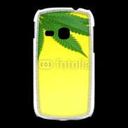 Coque Samsung Galaxy Young Feuille de cannabis sur fond jaune 2