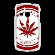 Coque Samsung Galaxy Young Red stamp with marijuana leaf
