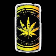 Coque Samsung Galaxy Young Grunge stamp with marijuana leaf