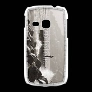 Coque Samsung Galaxy Young Pêcheur noir et blanc