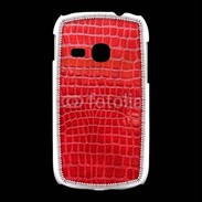 Coque Samsung Galaxy Young Effet crocodile rouge