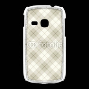 Coque Samsung Galaxy Young Effet écossais beige clair