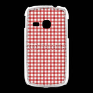 Coque Samsung Galaxy Young Effet vichy rouge et blanc
