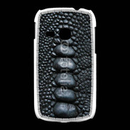 Coque Samsung Galaxy Young Effet crocodile noir