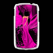 Coque Samsung Galaxy Young Mode robe longue fushia