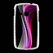 Coque Samsung Galaxy Young Abstract multicolor sur fond noir