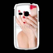 Coque Samsung Galaxy Young Sexy et glamour bouche rouge à lèvre et vernis à ongles rouges