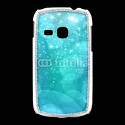 Coque Samsung Galaxy Young Fond bulles bleus