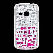 Coque Samsung Galaxy Young Fond fashion rose 3