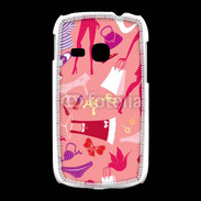 Coque Samsung Galaxy Young Fond fashion rose 5