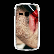 Coque Samsung Galaxy Young bouche homme rouge