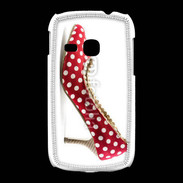 Coque Samsung Galaxy Young escarpin petits pois