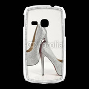 Coque Samsung Galaxy Young Escarpins strass argent