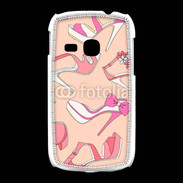 Coque Samsung Galaxy Young Fond rose chaussures 