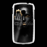 Coque Samsung Galaxy Young Fashion en noir et or