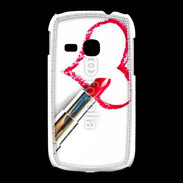 Coque Samsung Galaxy Young Coeur avec rouge à lèvres