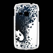 Coque Samsung Galaxy Young Woman with a butterflies in hair.