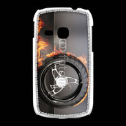 Coque Samsung Galaxy Young Roue en feu dragster
