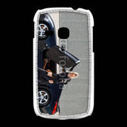 Coque Samsung Galaxy Young Femme blonde sexy voiture noire 3