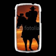 Coque Samsung Galaxy Young Silhouette de cowboy