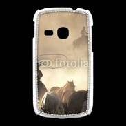 Coque Samsung Galaxy Young Cowboys et chevaux