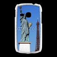 Coque Samsung Galaxy Young Statue de la liberté et tour Eiffel