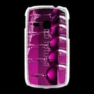 Coque Samsung Galaxy Young Verre de vin sur fond rose