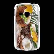 Coque Samsung Galaxy Young Pinacolada dans une noix de coco