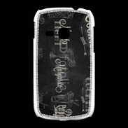 Coque Samsung Galaxy Young Menu de cocktail en noir et blanc