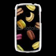 Coque Samsung Galaxy Young Macarons sur fond noir