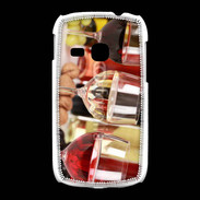 Coque Samsung Galaxy Young Vin blanc rosé et rouge