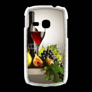 Coque Samsung Galaxy Young Vin rouge et fruits