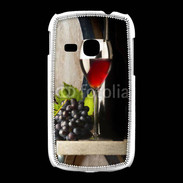 Coque Samsung Galaxy Young Verre de vin rouge et grappe de raisin