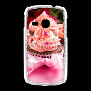 Coque Samsung Galaxy Young Cupcake et ruban rose