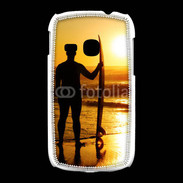 Coque Samsung Galaxy Young Surfer couché de soleil