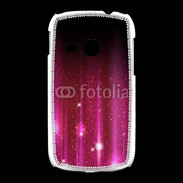Coque Samsung Galaxy Young Rideau rose à strass