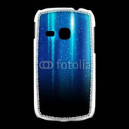 Coque Samsung Galaxy Young Rideau bleu à strass